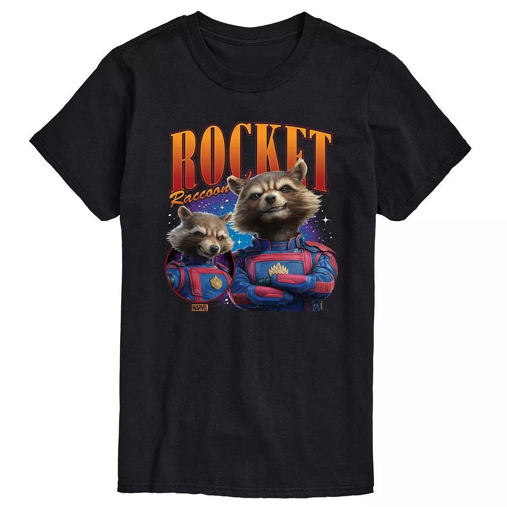 Mens Marvel Guardians Of The Galaxy Rocket Raccoon Bootleg Graphic Tee Product Image