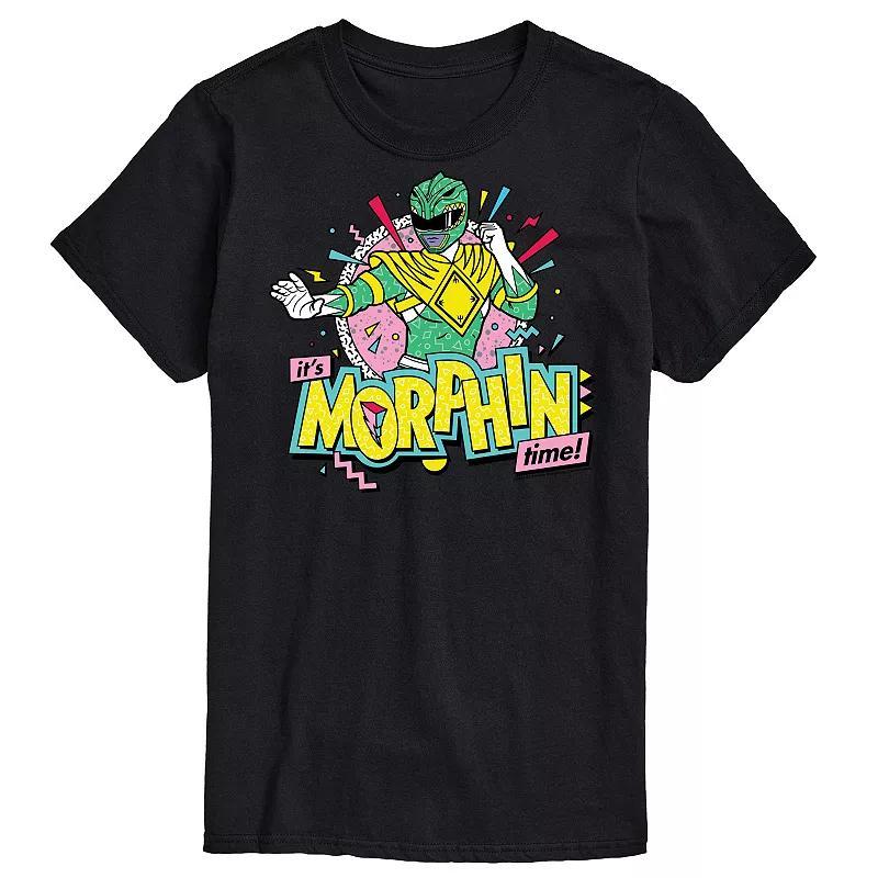 Big & Tall Power Rangers Morphin Time Green Graphic Tee, Mens Product Image