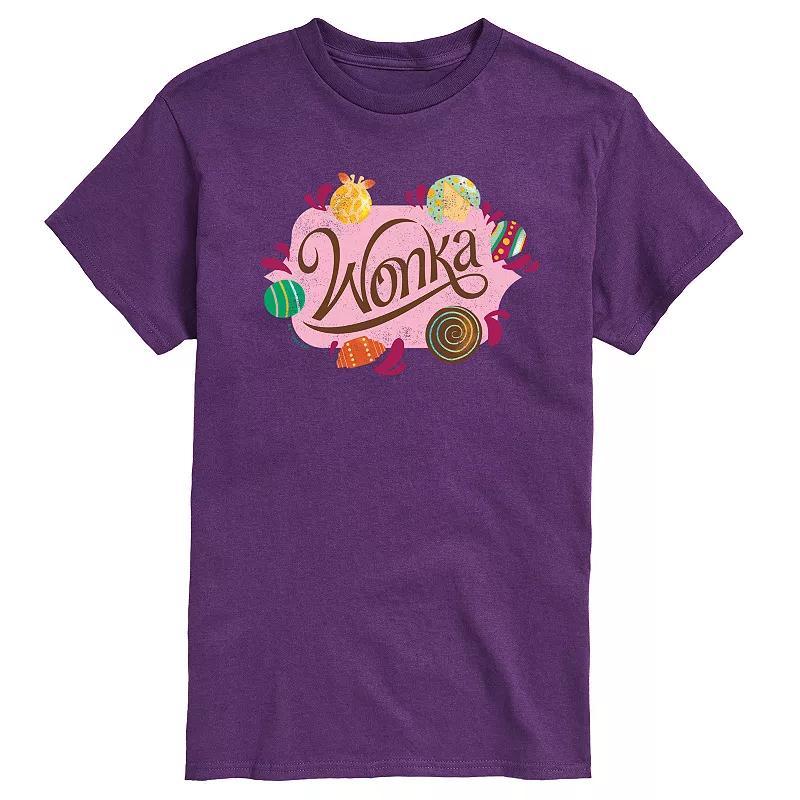 Mens Wonka Logo And Candy Graphic Tee Product Image