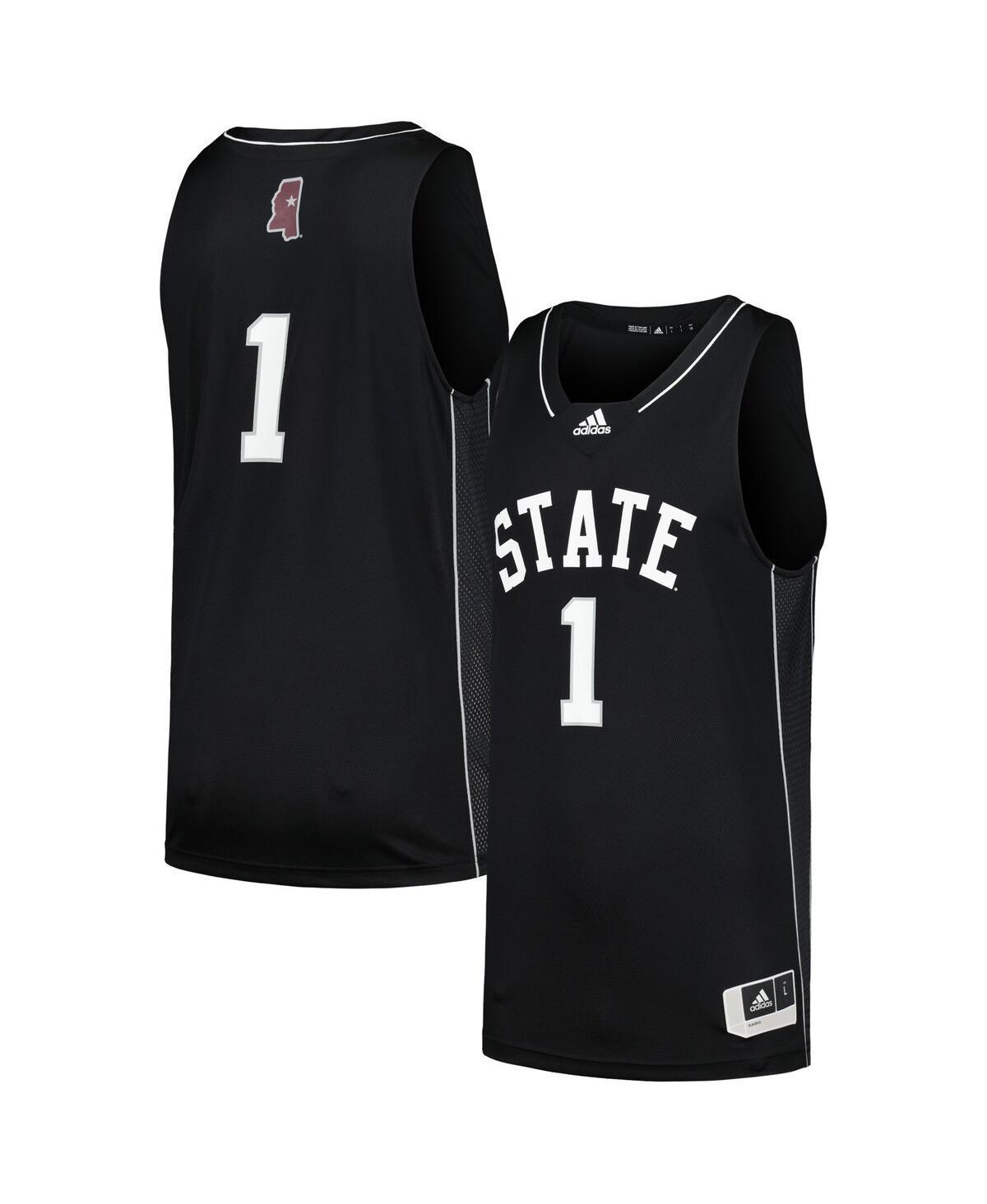 Men's adidas #1 Maroon Mississippi State Bulldogs Team Swingman Basketball Jersey, Size: 2XL, Mst Red Product Image
