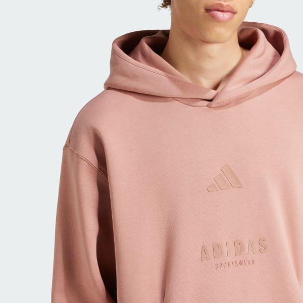 adidas ALL SZN Fleece Graphic Hoodie Black S Mens Product Image