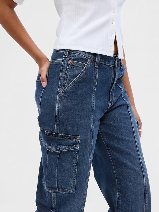 Mid Rise Corduroy '90s Loose Cargo Pants Product Image