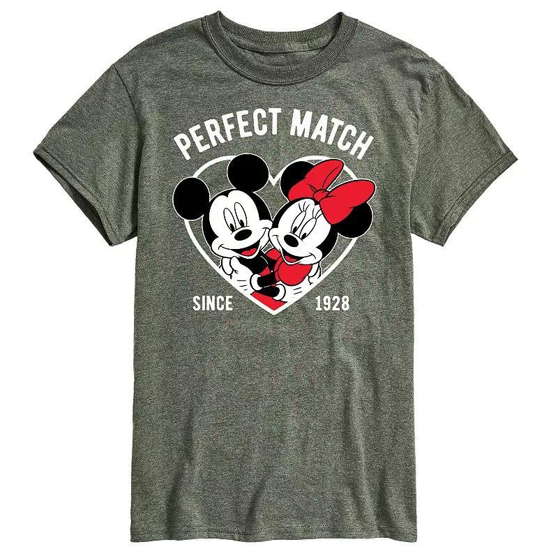 Disney's Mickey & Minnie Mouse Big & Tall Perfect Match Graphic Tee, Men's, Size: XXL Tall, Black Product Image