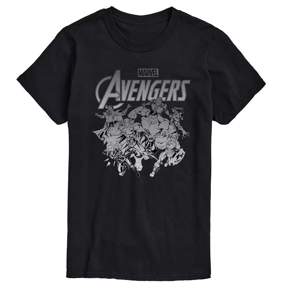 Big & Tall Marvel Avengers Group Logo Graphic Tee, Mens Product Image