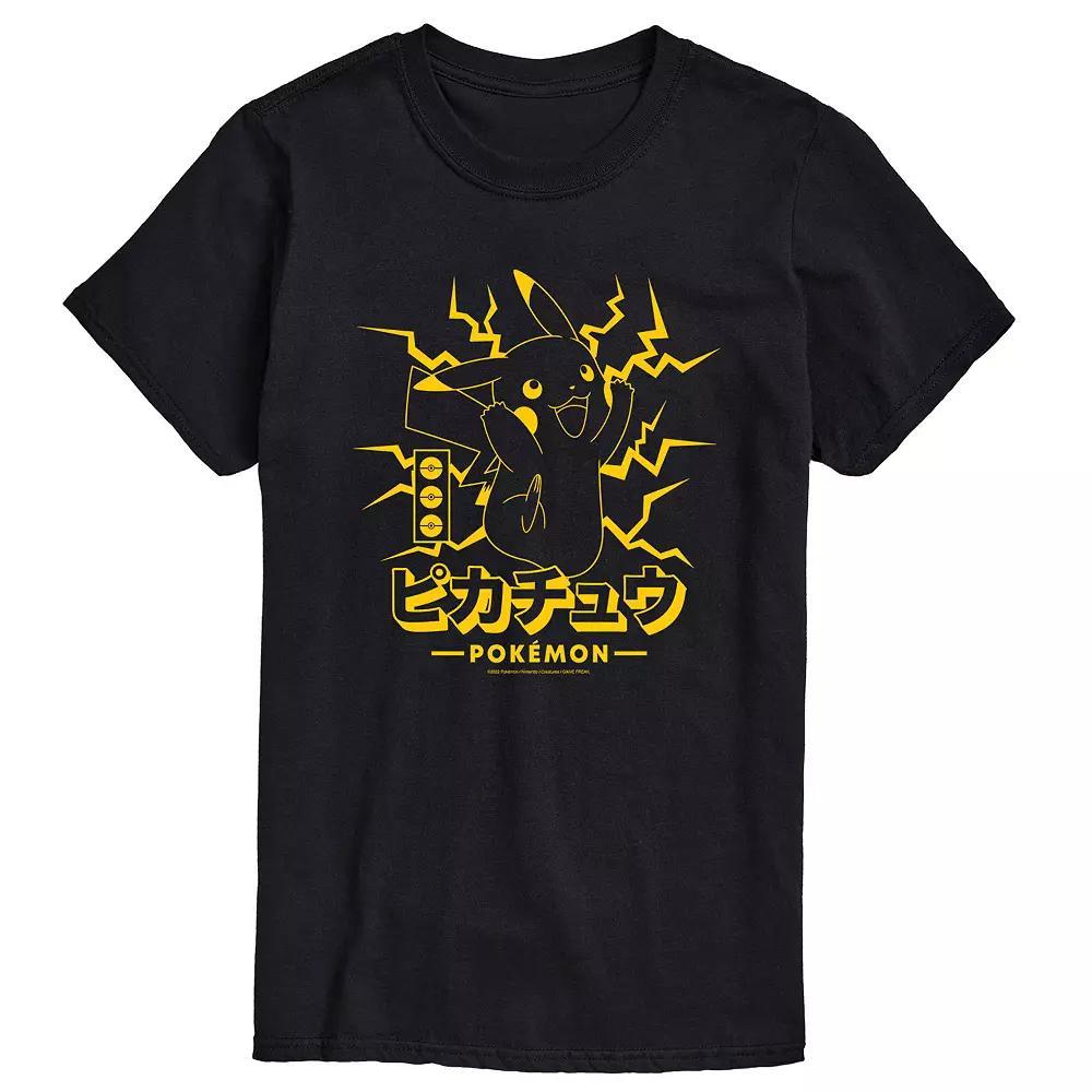 Big & Tall Pokemon Pika Lightning Tee, Mens Product Image