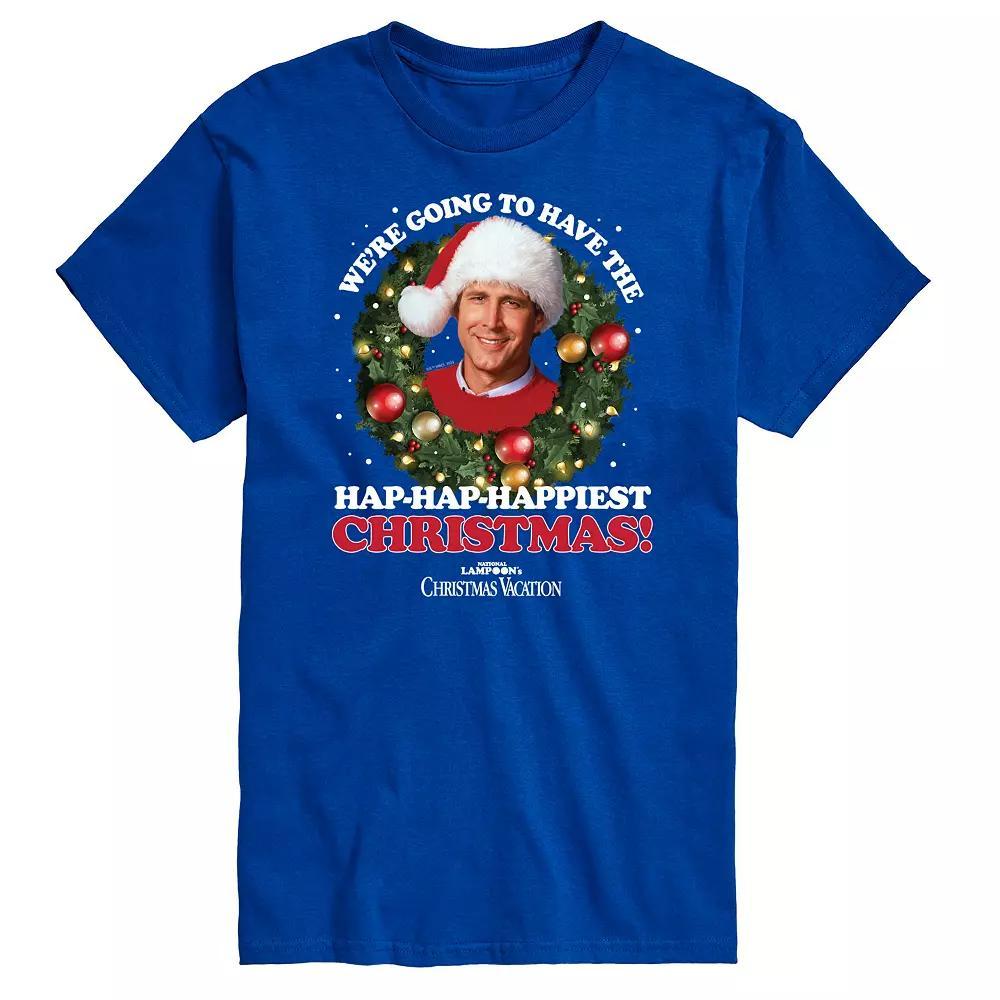 Men's National Lampoon's Christmas Vacation Happiest Christmas Graphic Tee, Size: XXL, Blue Product Image