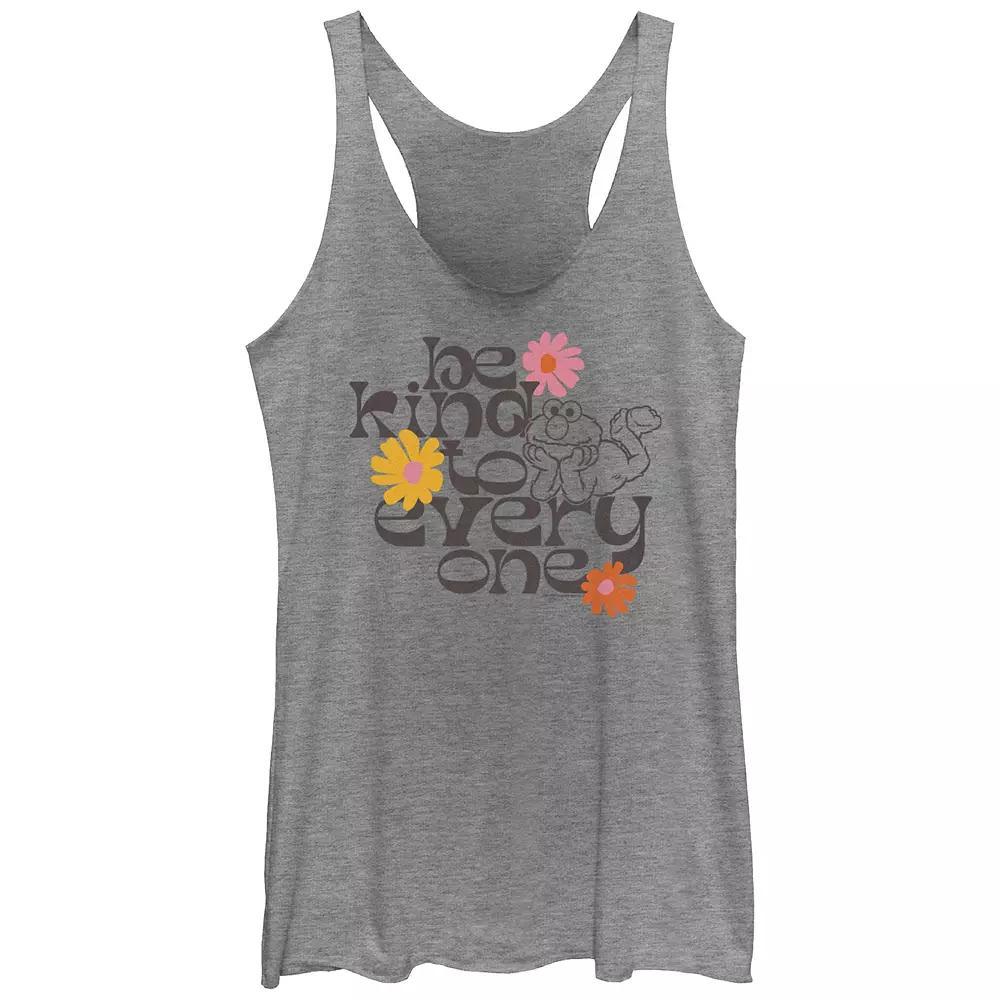 Disney's Lilo & Stitch Women's Ohana Varsity Stitch Tri-Blend Racerback Tank Top, Girl's, Size: XL, Gray Grey Product Image
