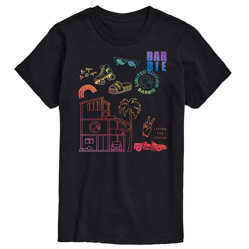 Big & Tall Barbie Pride Icons Graphic Tee, Mens Product Image