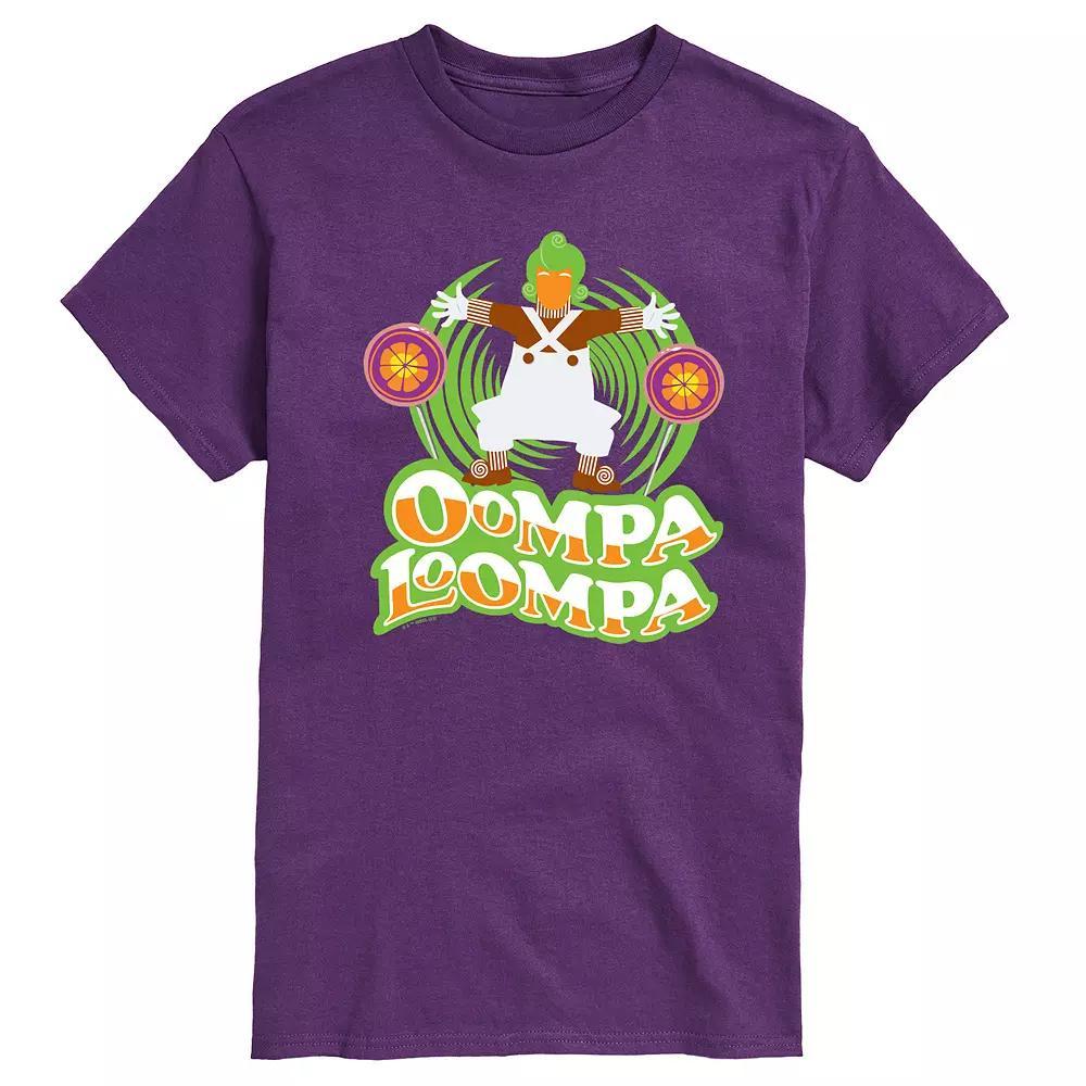 Men's Willy Wonka Oompa Loompa Graphic Tee, Size: Small, Black Product Image