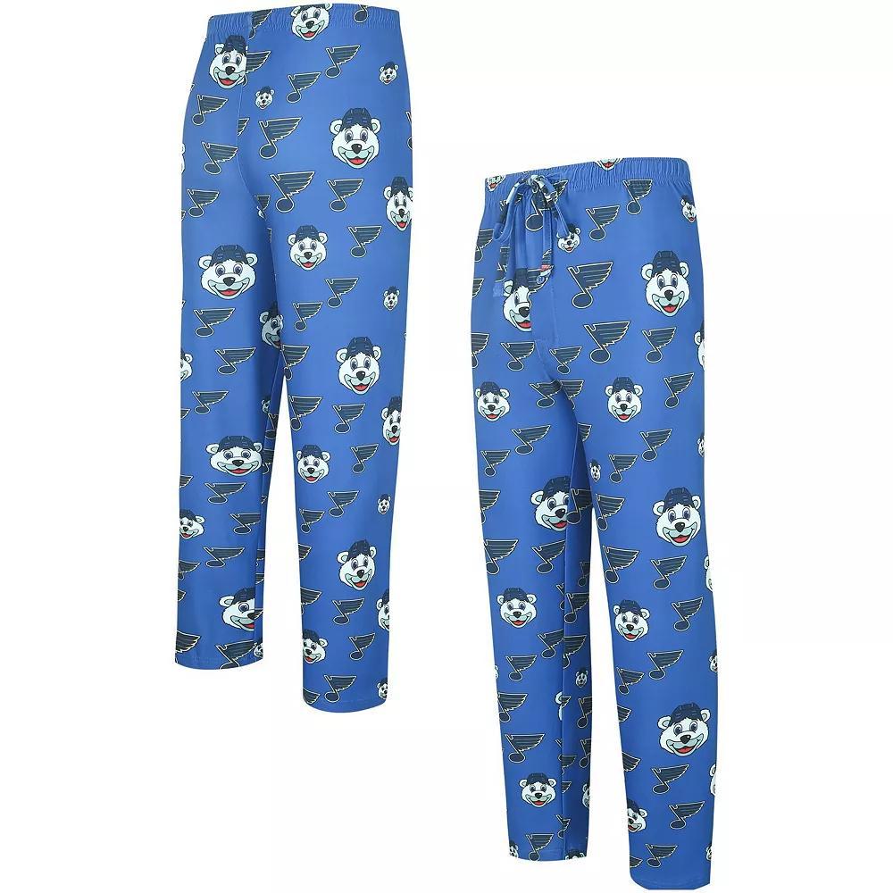 Men's Concepts Sport Blue St. Louis Blues Gauge Allover Print Knit Sleep Pants, Size: XL Product Image