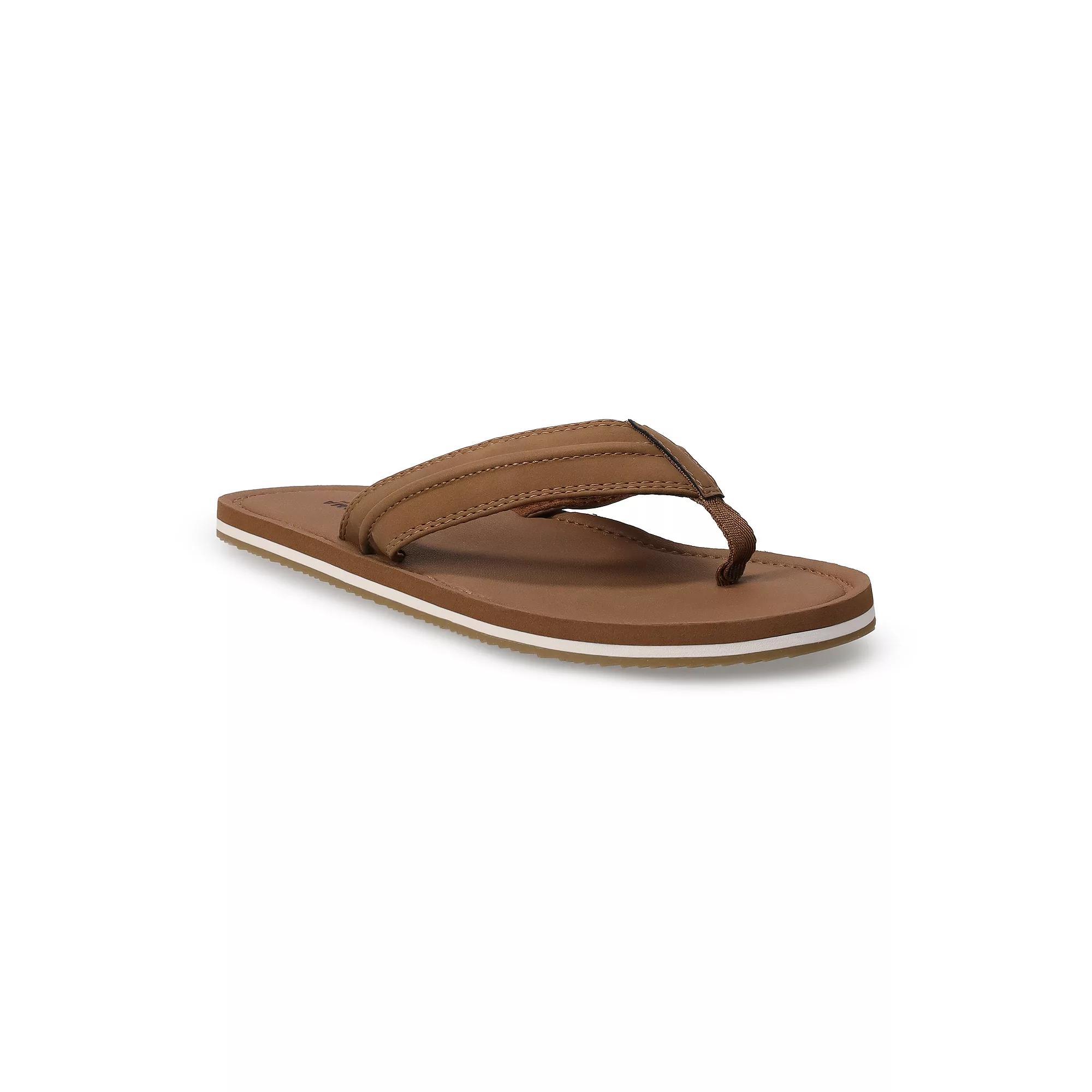 Sonoma Goods For Life® Colson Men's Thong Sandals, Size: XL 12/13, Brown Product Image