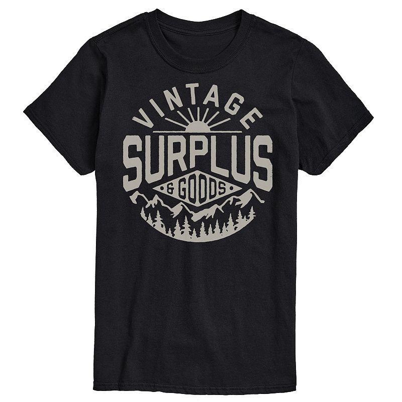 Big & Tall Vintage Surplus Goods Tee, Men's, Size: Large Tall, Black Product Image