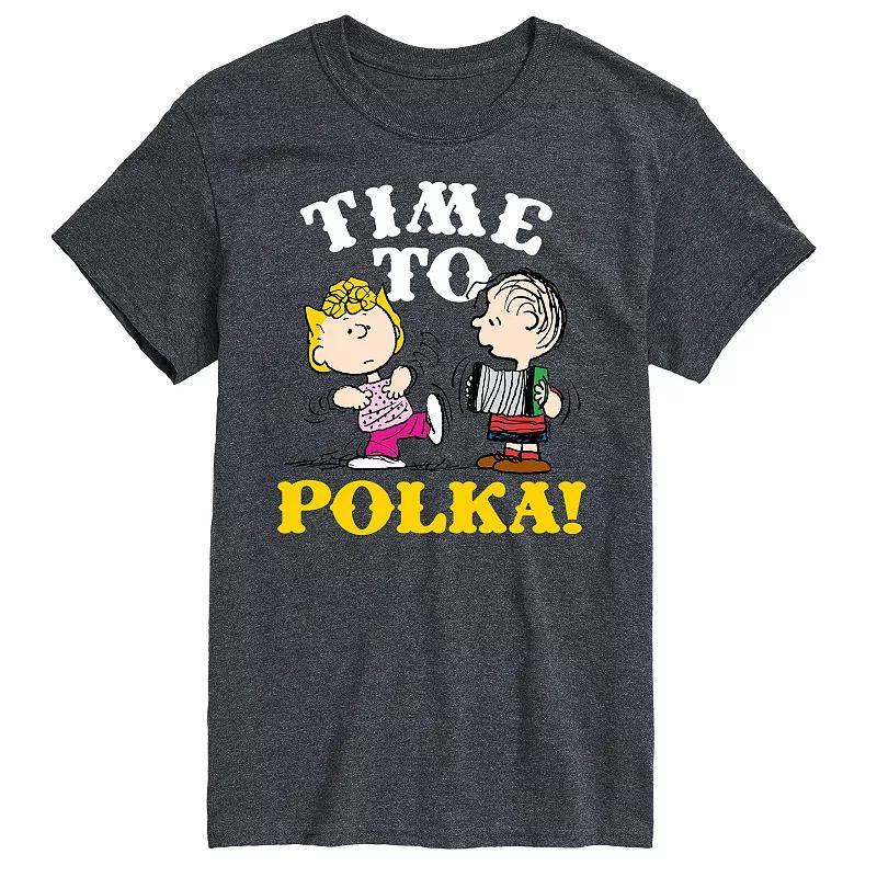 Big & Tall Peanuts Time To Polka Graphic Tee, Mens Blue Product Image