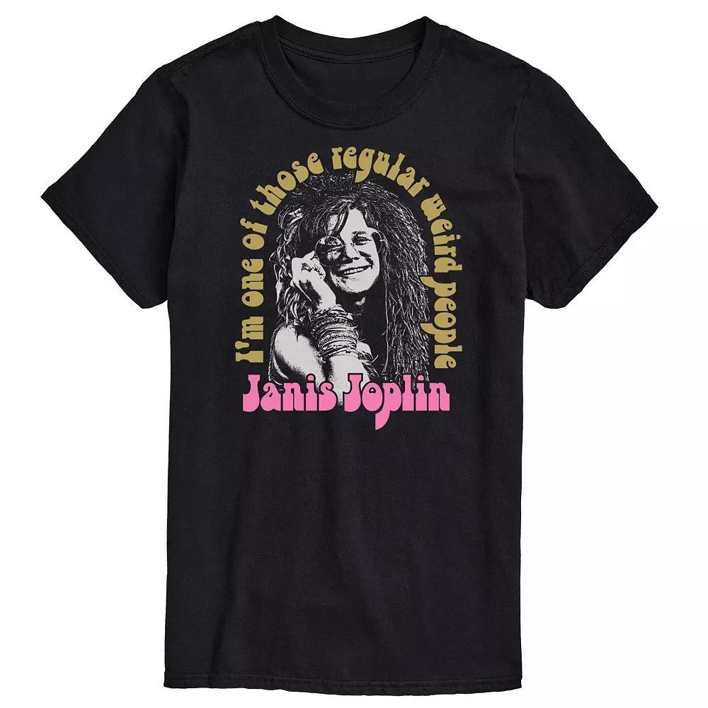 Mens Janis Joplin Weird People Tee Blue Product Image