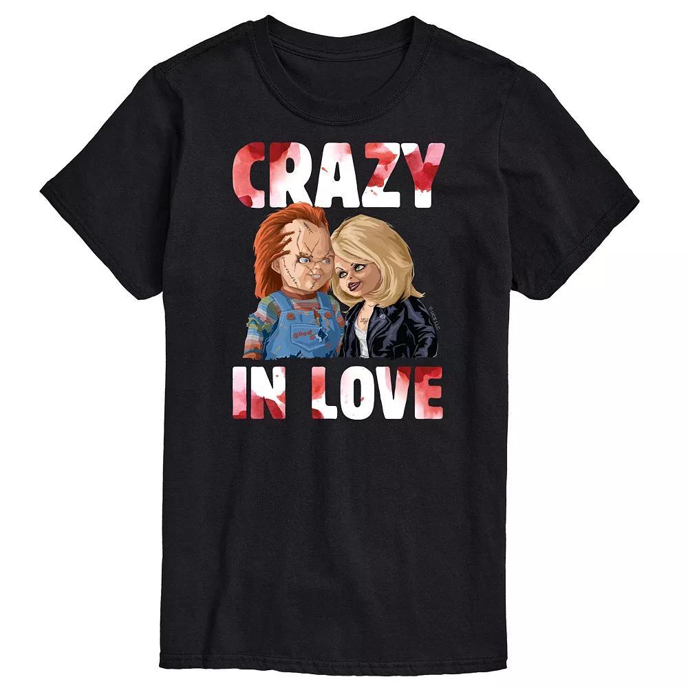 Big & Tall Chucky Crazy In Love Graphic Tee, Mens Product Image