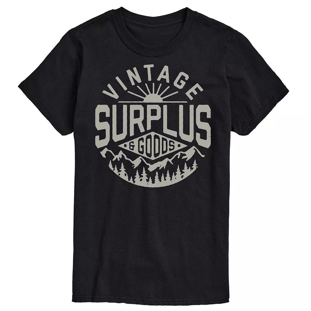 Big & Tall Vintage Surplus Goods Tee, Men's, Size: Large Tall, Black Product Image