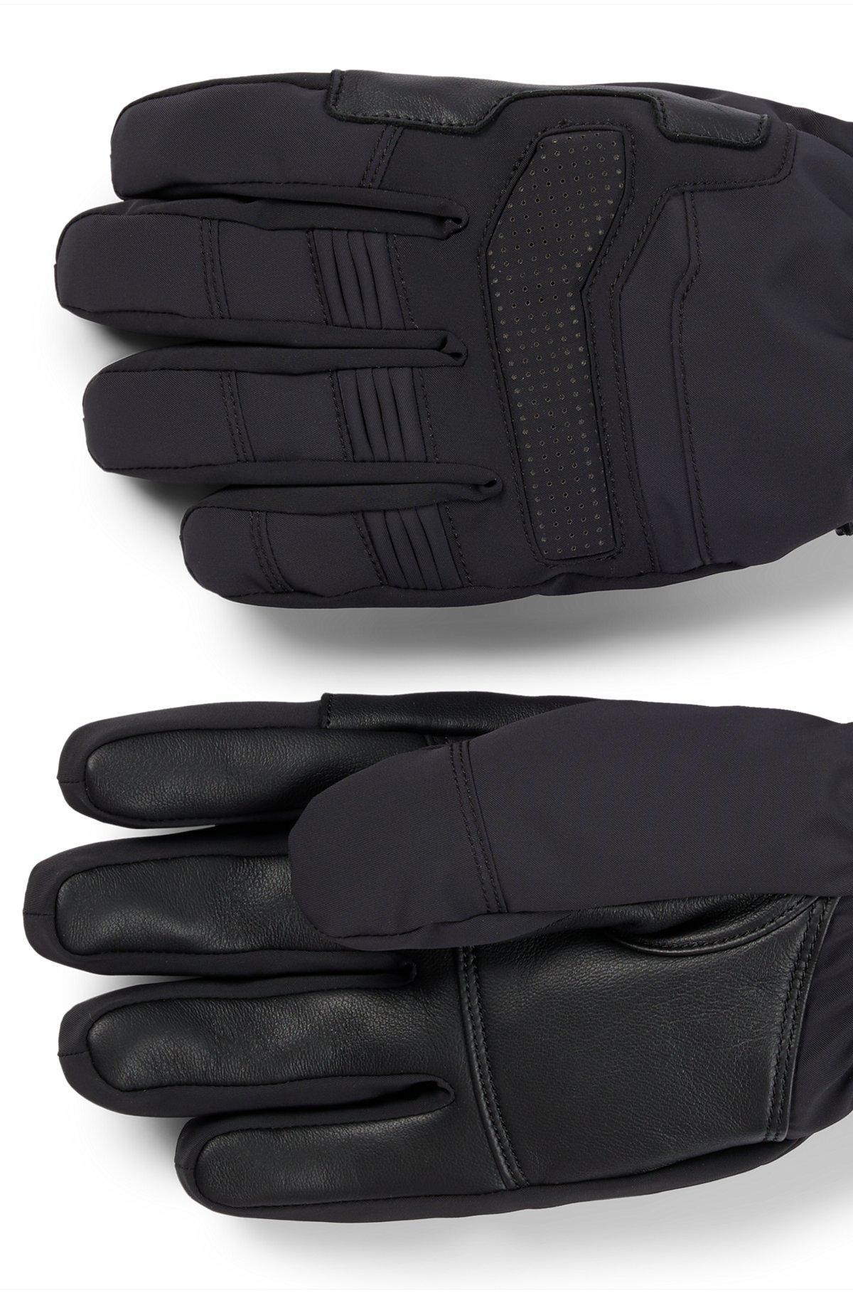 BOSS x Perfect Moment mixed-material ski gloves with leather Product Image