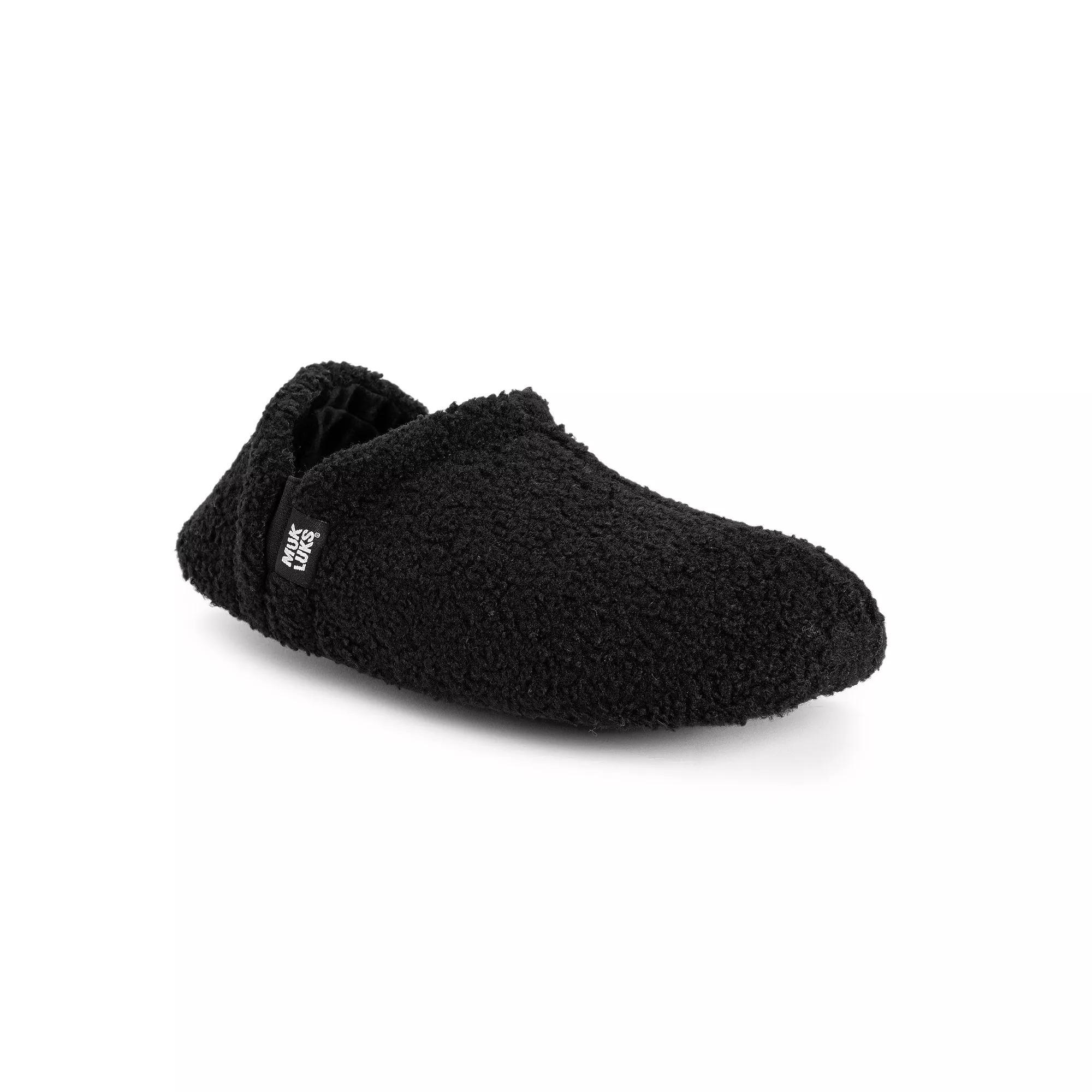 MUK LUKS Berber Men's Slippers, Size: Small, Black Product Image