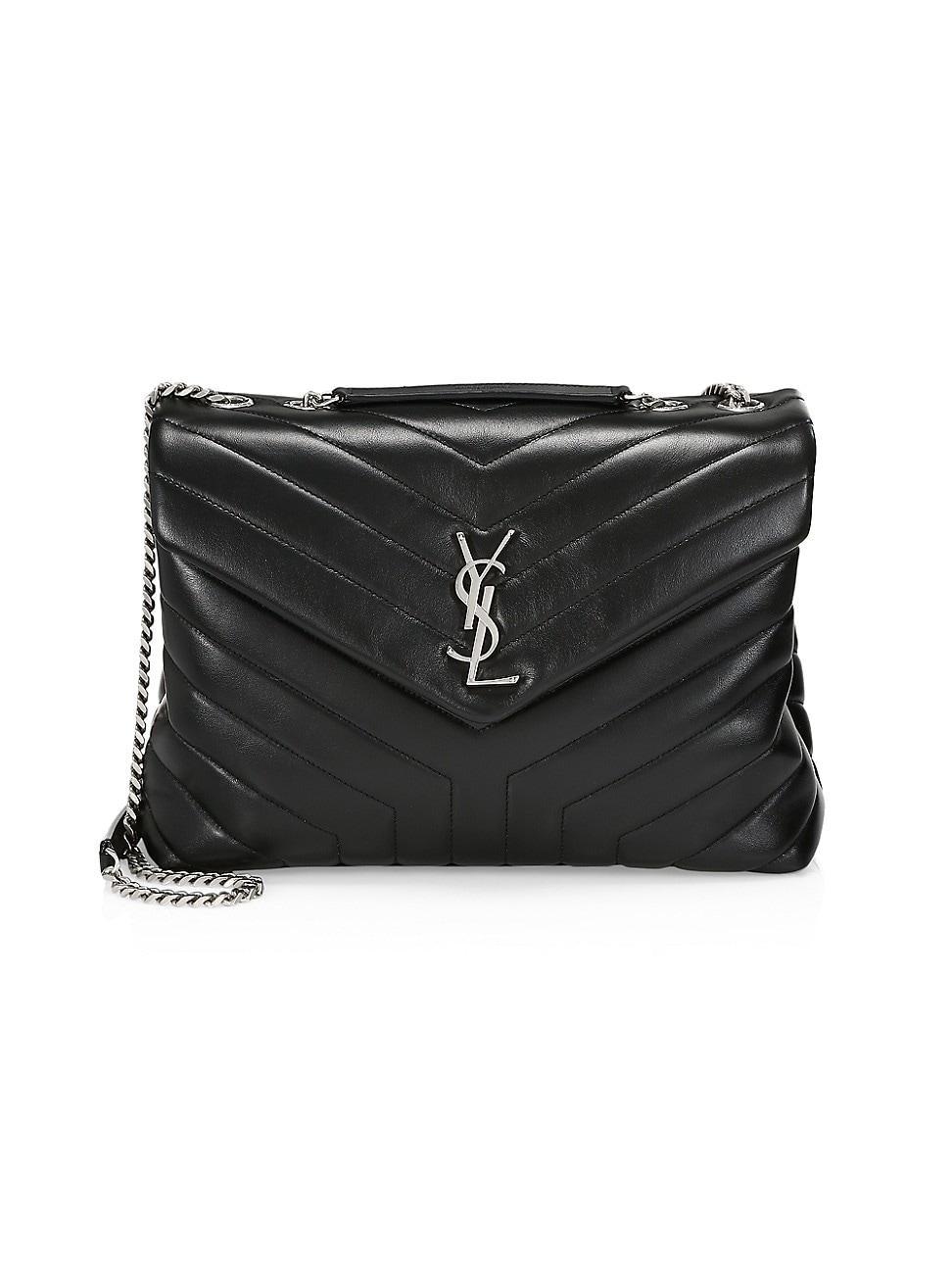 Womens Loulou Medium Shoulder Bag in Quilted Leather Product Image