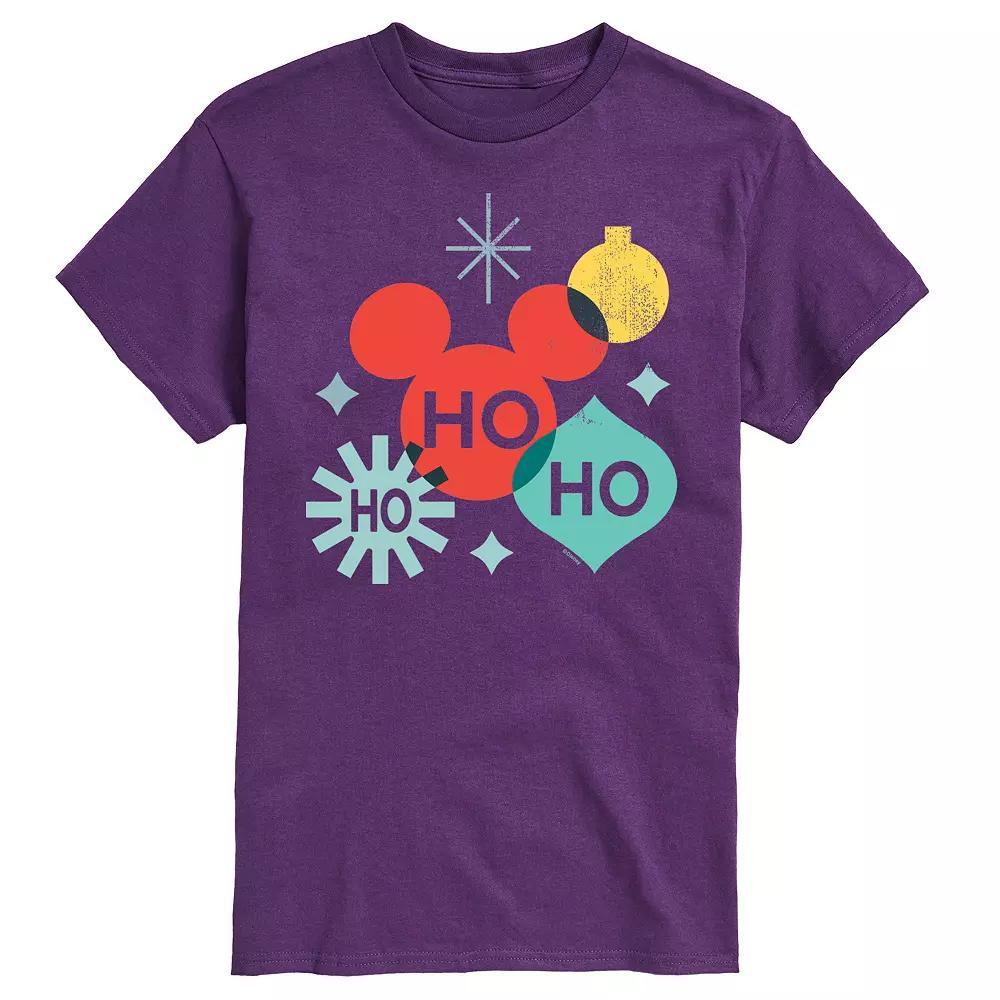 Disney's Big & Tall Holiday Ho Ho Ho Shapes Graphic Tee, Men's, Size: XXL Tall, Black Product Image