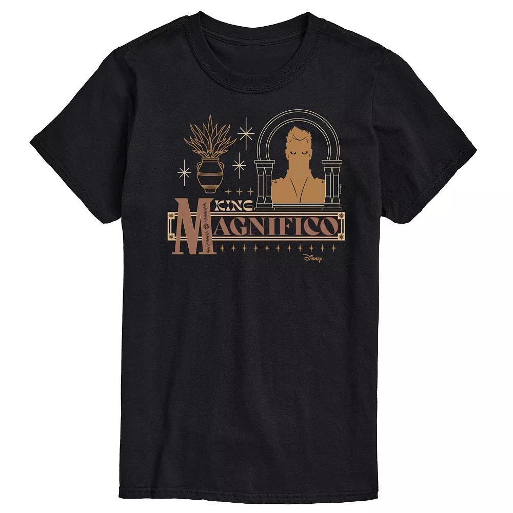 Disneys Wish Big & Tall King Magnifico Badge Graphic Tee, Mens Product Image