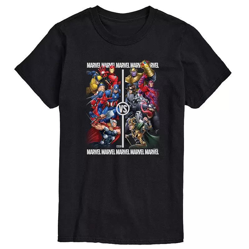 Mens Marvel Heroes Vs Villains Graphic Tee Product Image