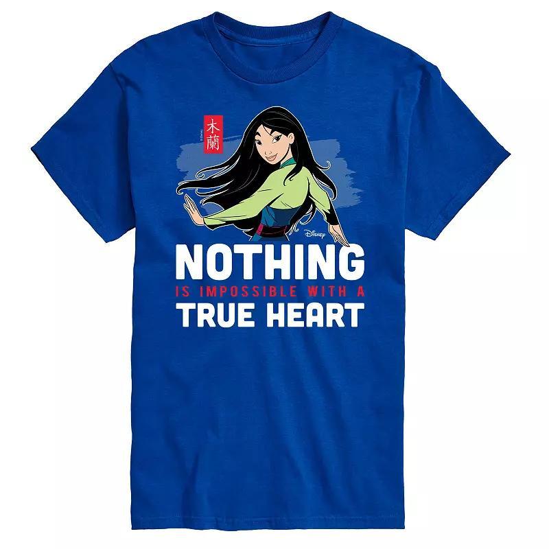 Disneys Mulan Big & Tall True Heart Graphic Tee, Mens Product Image
