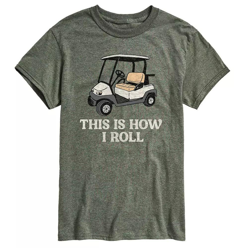 Men's This is How I Roll Graphic Tee, Size: Small, Green Product Image