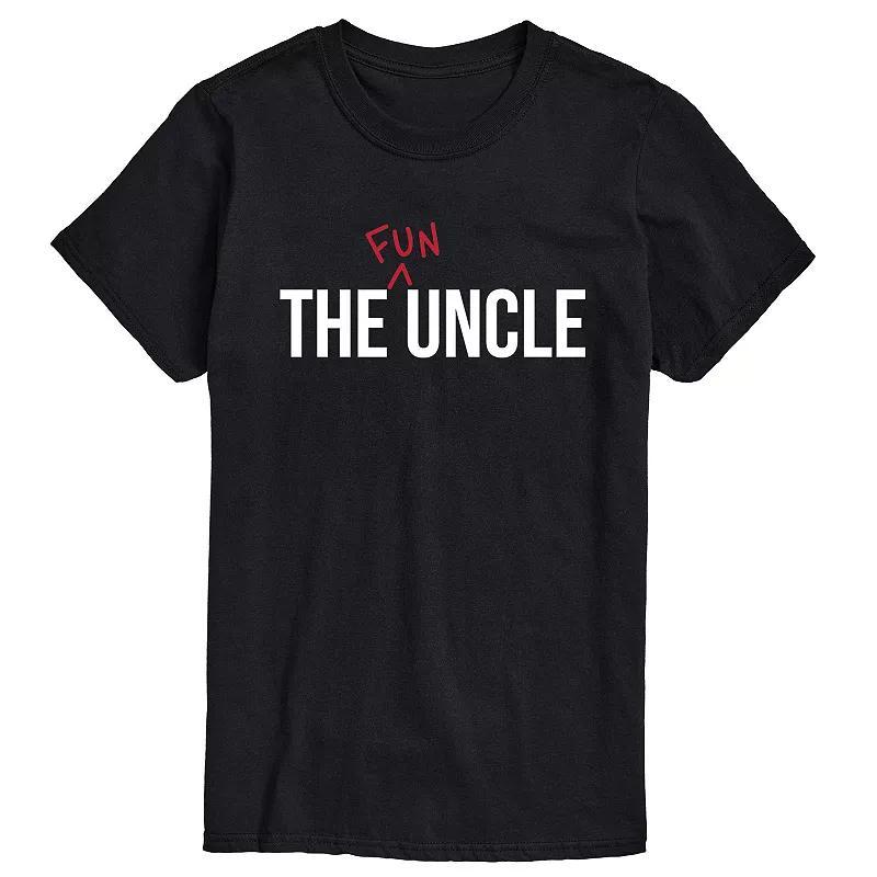 Big & Tall The Fun Uncle Graphic Tee, Men's, Size: 3XL Tall, Black Product Image