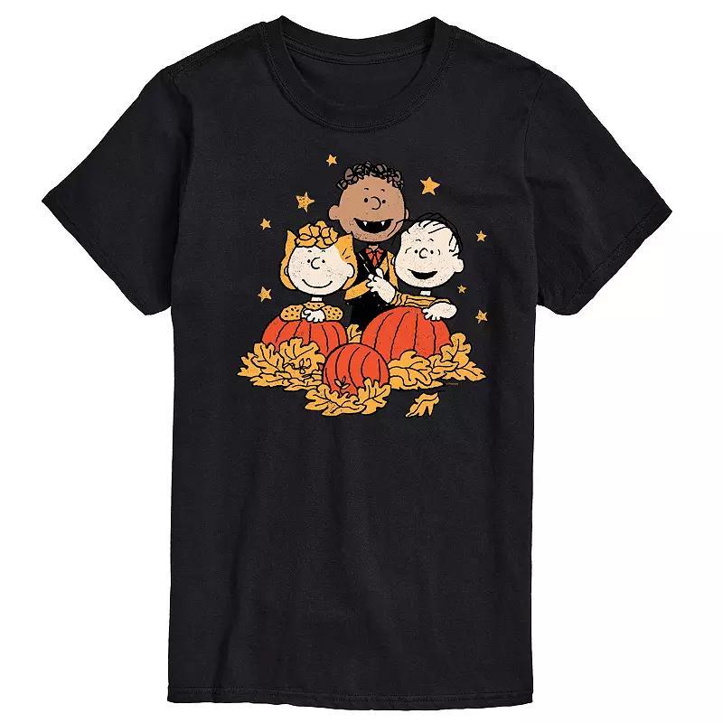 Mens Peanuts Pumpkin Trio Graphic Tee Product Image