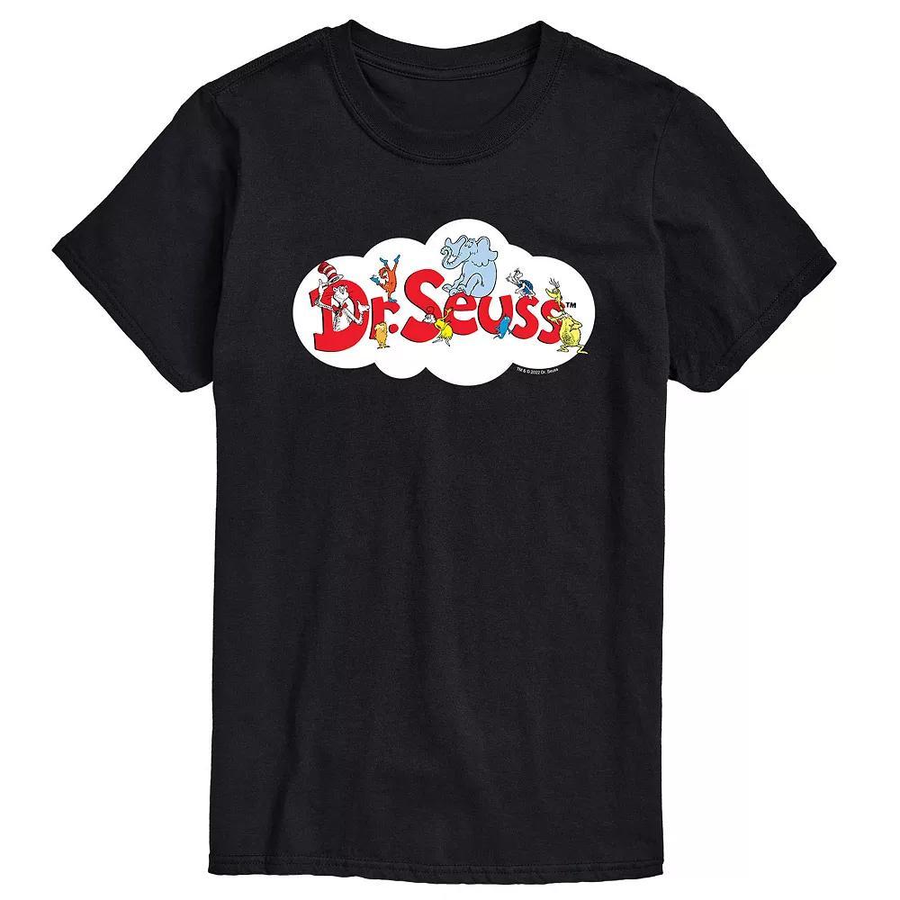 Men's Dr. Seuss Cloud Logo Tee, Size: Medium, Black Product Image