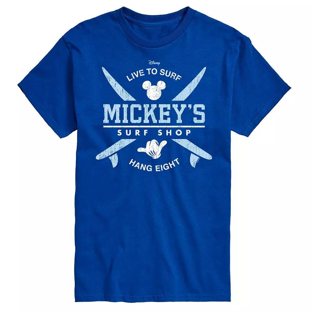Disneys Mickey Mouse Big & Tall Surf Shop Graphic Tee, Mens Product Image