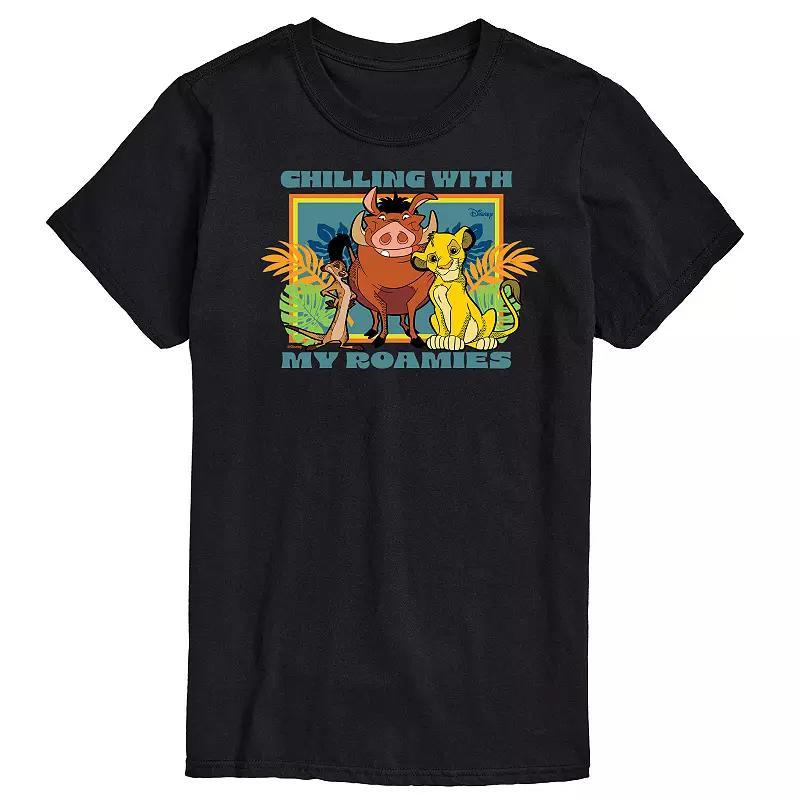 Disney's The Lion King Men's Chilling With My Roamies Graphic Tee, Size: Medium, Black Product Image