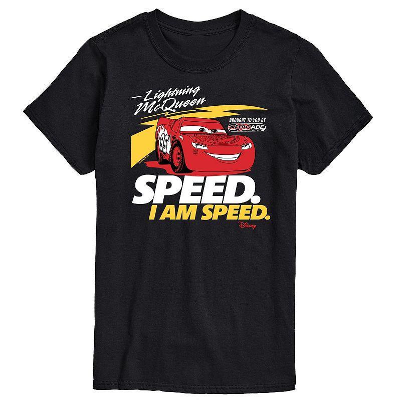 Disney / Pixar's Lightening McQueen Cars Men's Speed I am Speed Graphic Tee, Size: Small, Blue Product Image