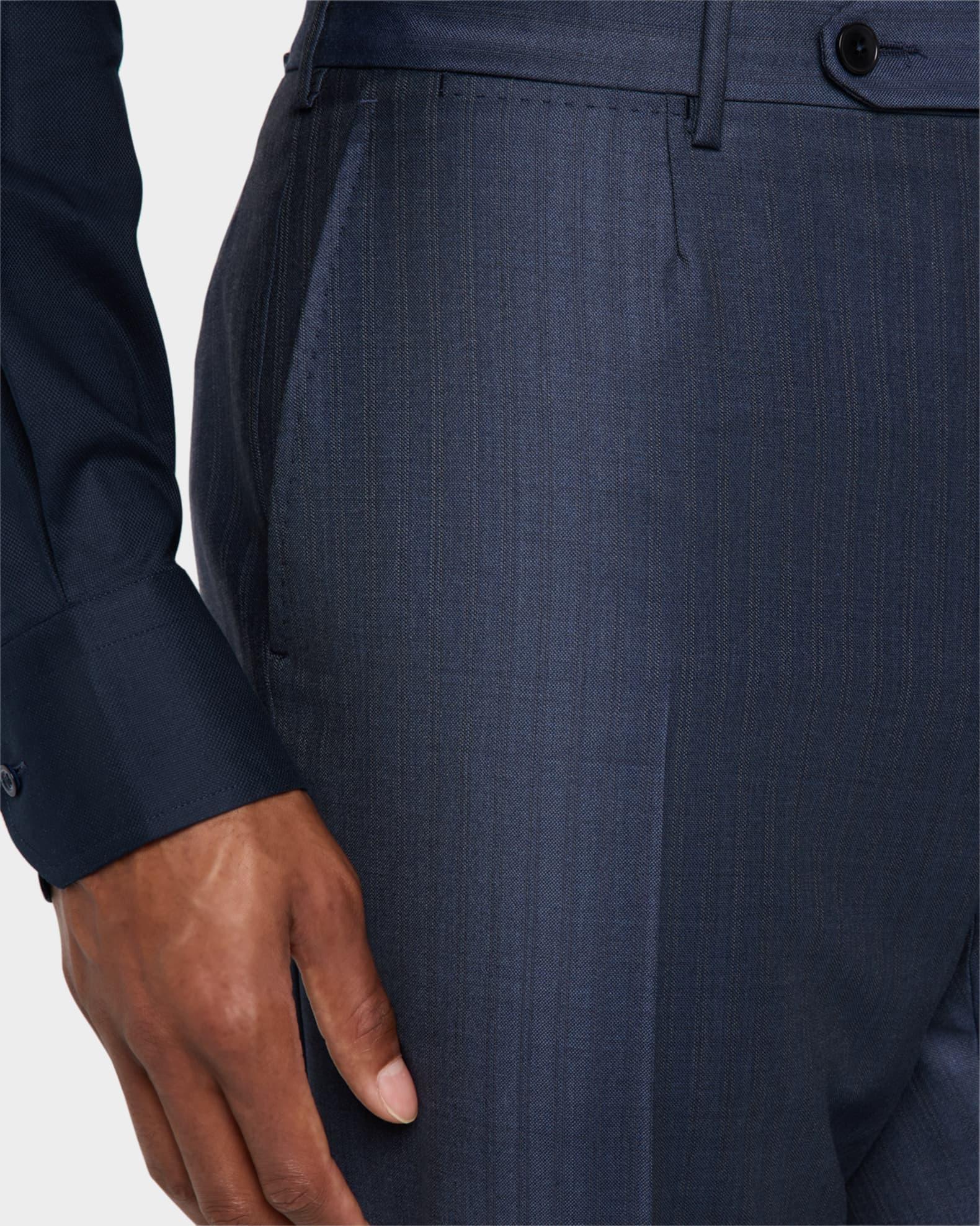 Mens Wool Pinstripe Suit Product Image
