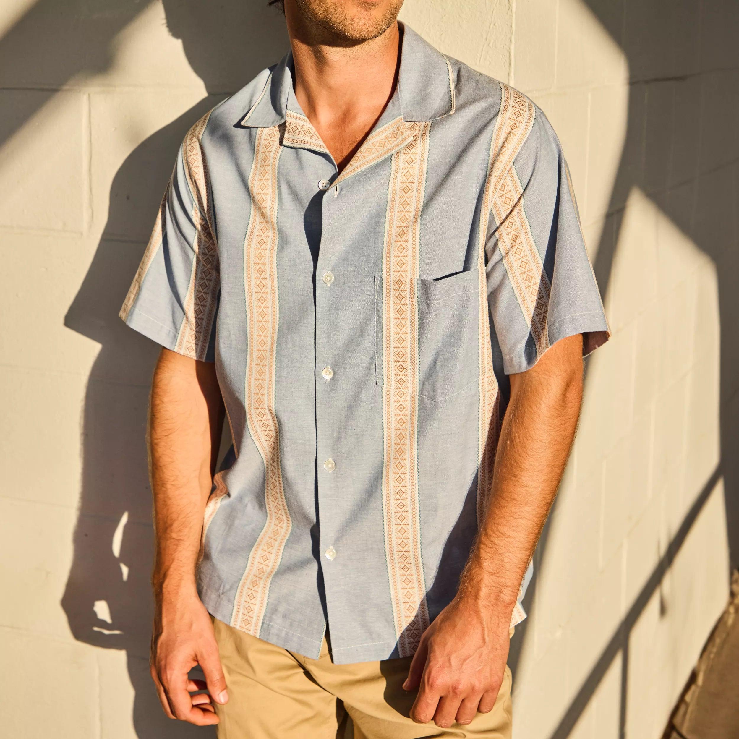 Melissa Camp Shirt - Blue Product Image