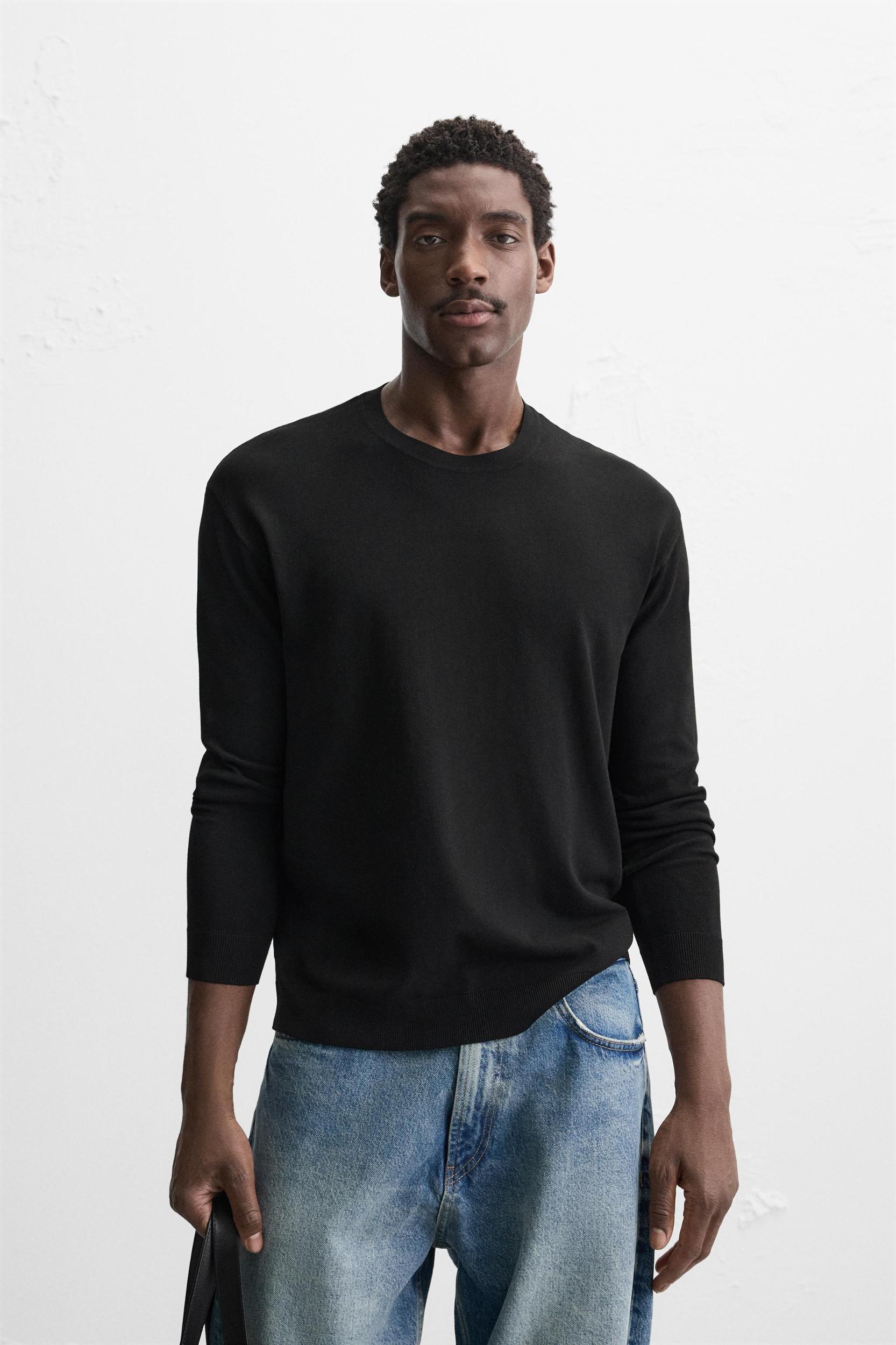 TEXTURED VISCOSE BLEND SWEATER Product Image