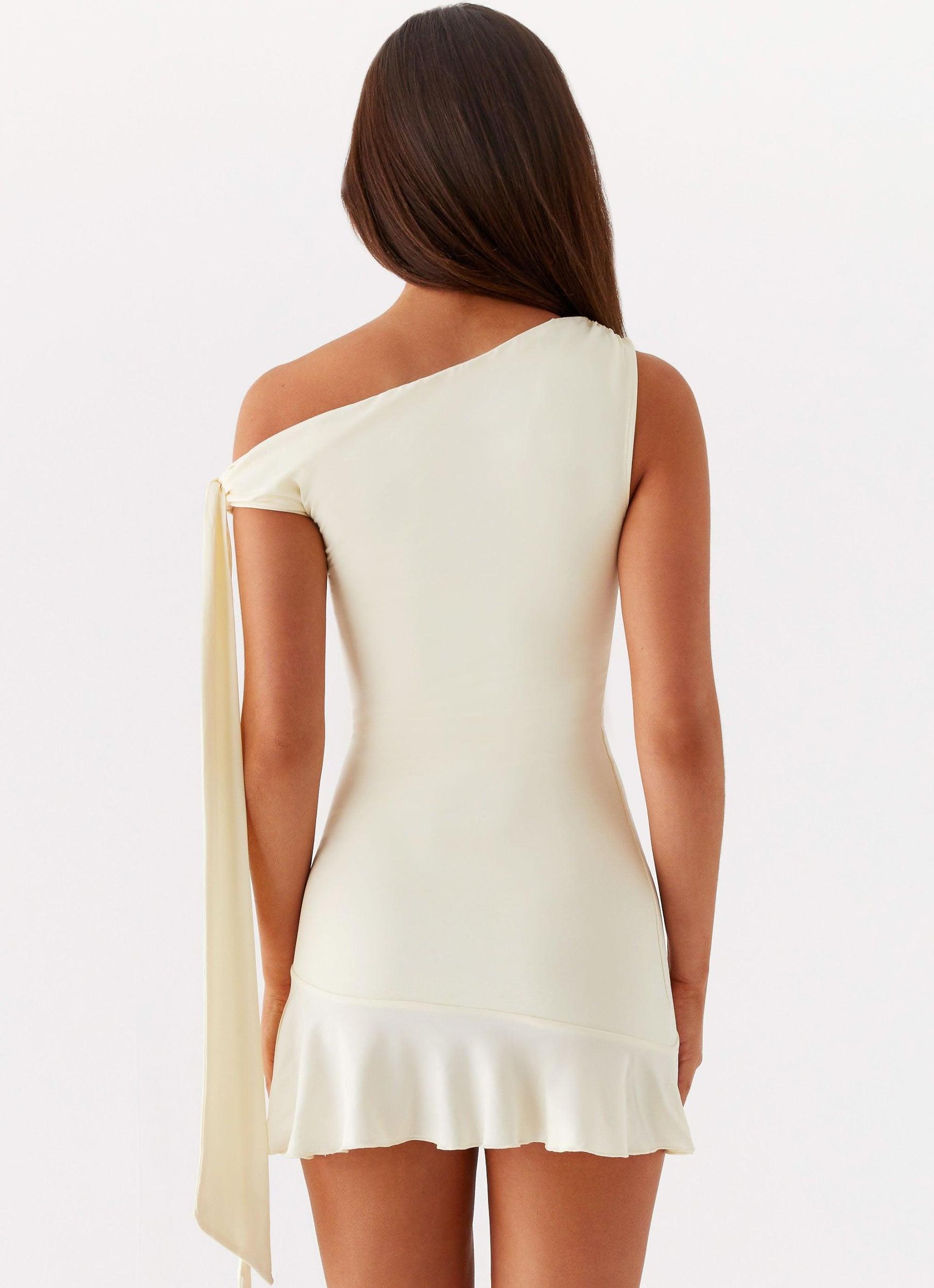 Palm House Mini Dress - Yellow Product Image