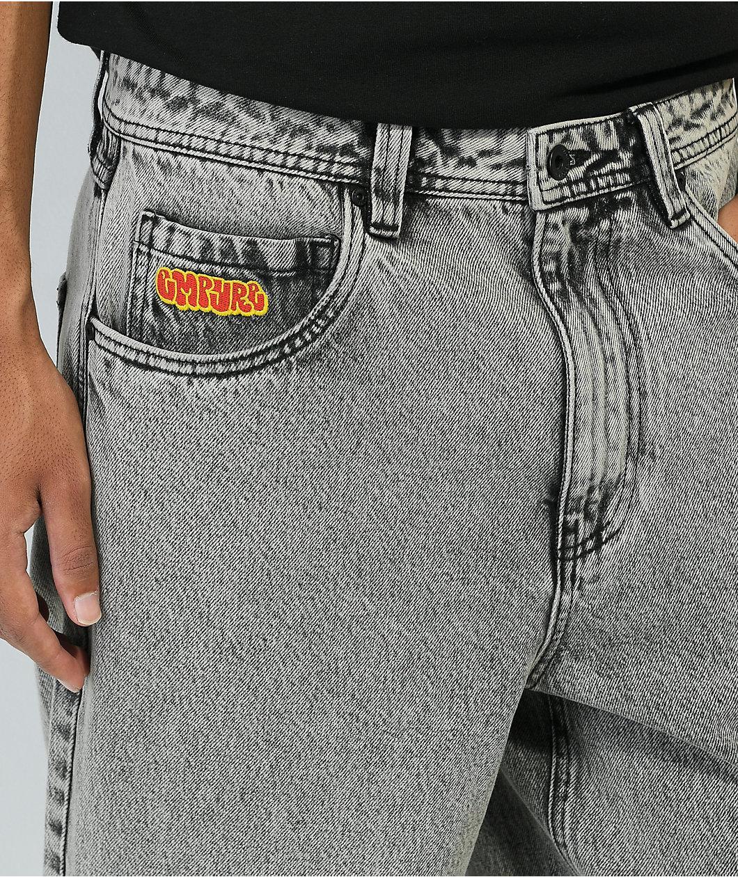 Empyre Raw Denim Black Loose Fit Skate Jeans Product Image