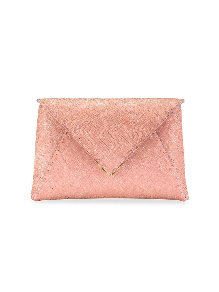 Womens Lee Pouchet Small Swarovski Rock Crystal with Gold Hardware Product Image