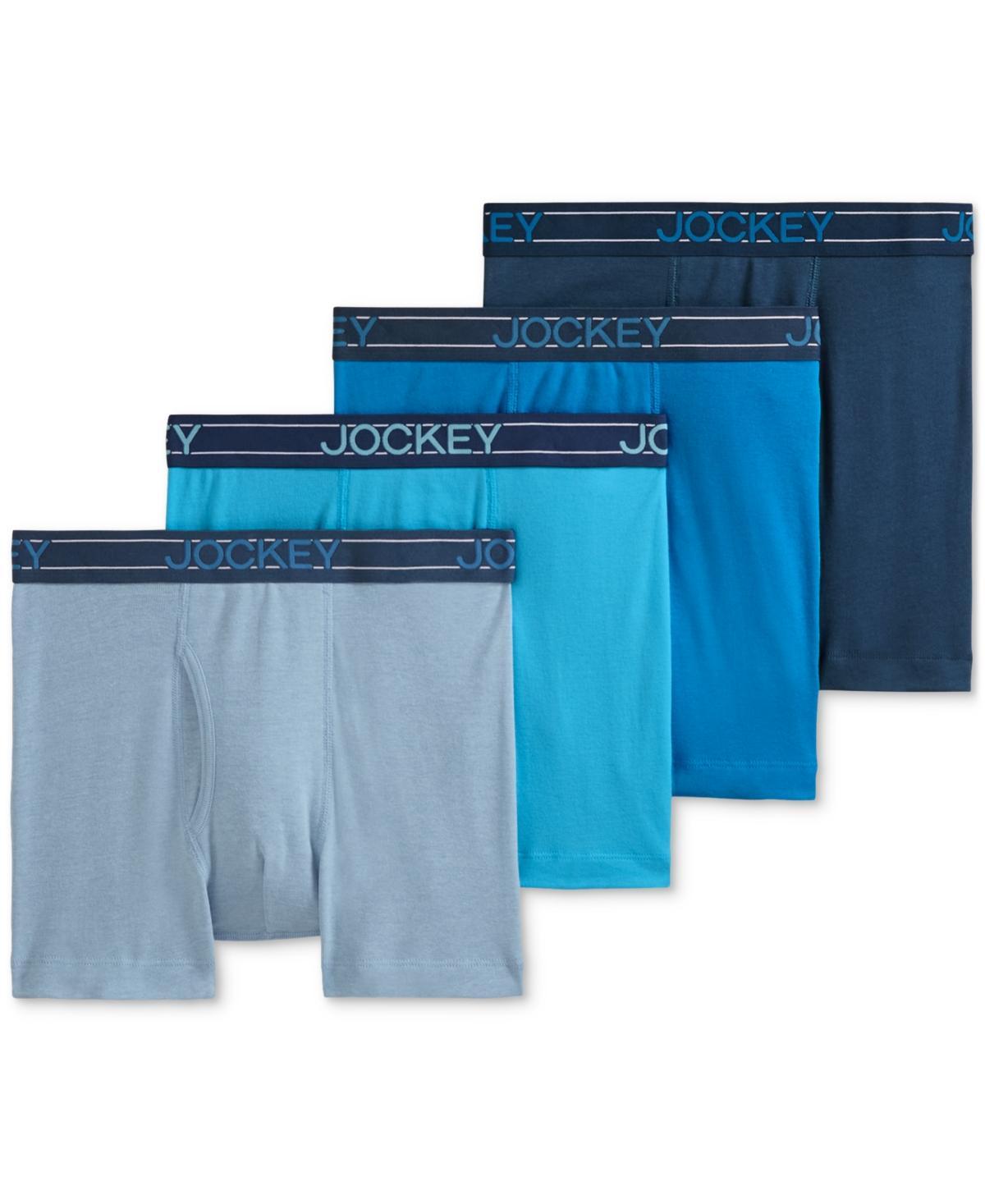 Men's Jockey® 5-Pack Cotton Blend Brief, Size: Large, Blue Red Product Image