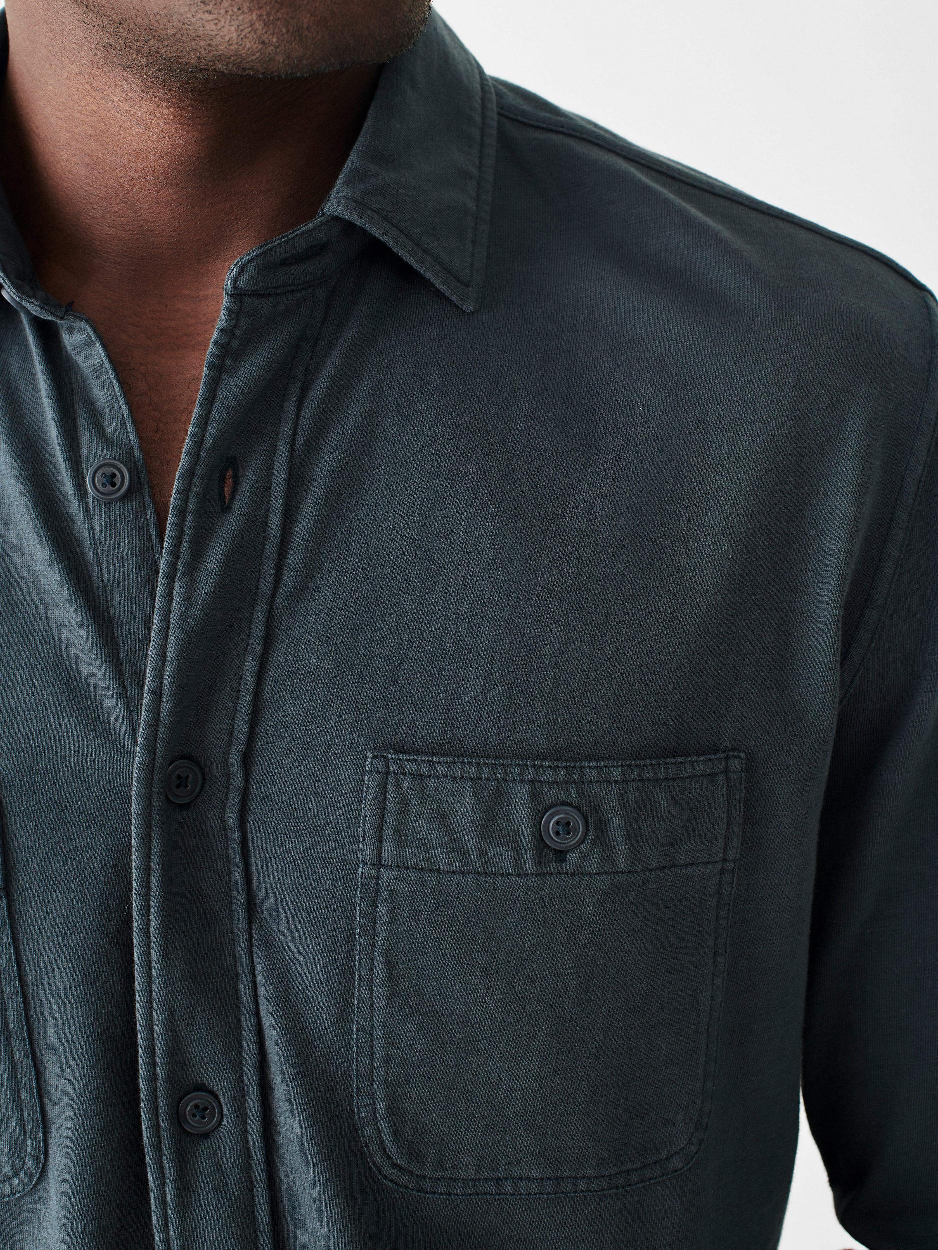 Sunwashed Knit Shirt - Blue Nights Male Product Image