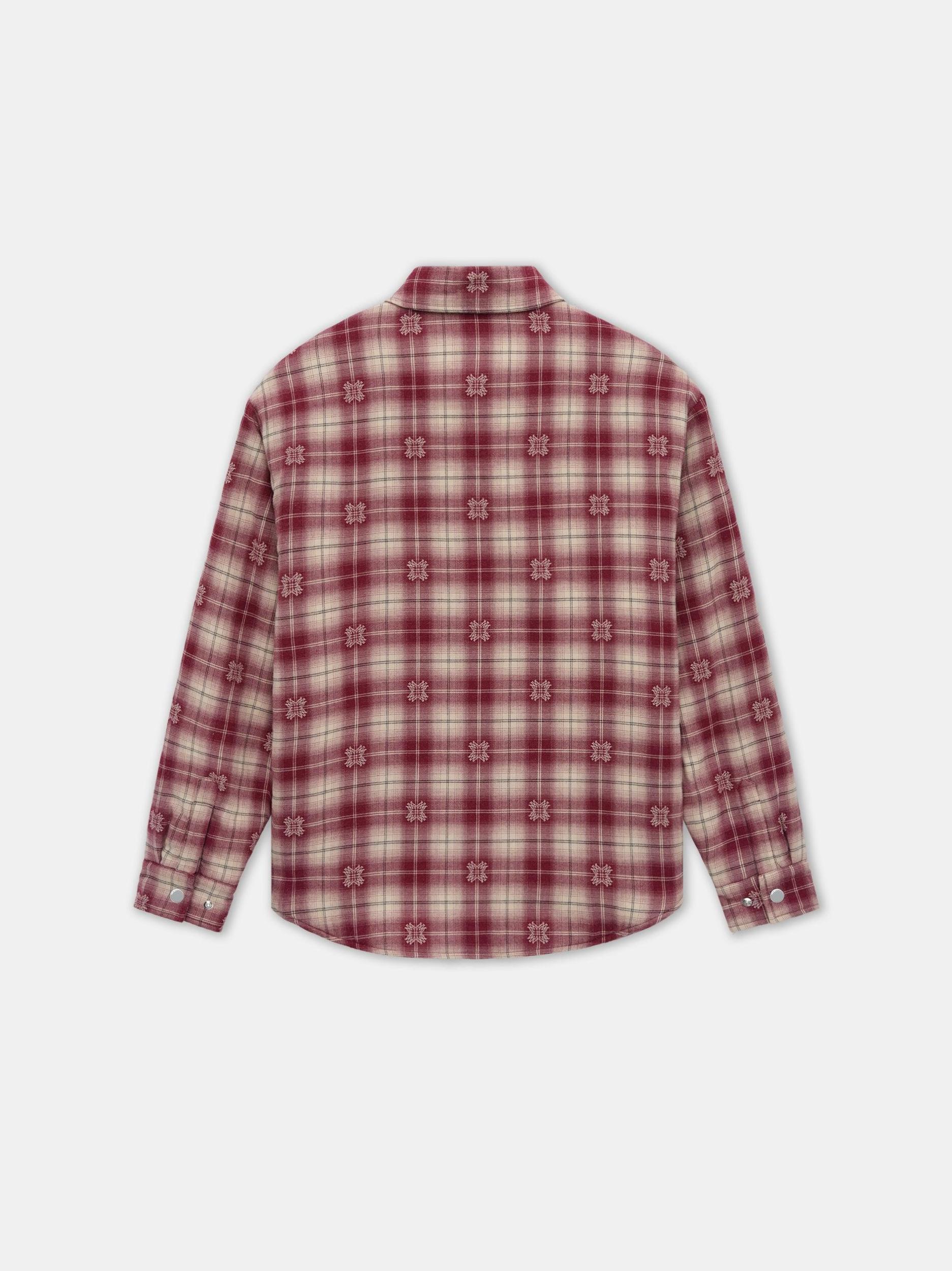 PADDED OVERSHIRT - Deep Red Male Product Image