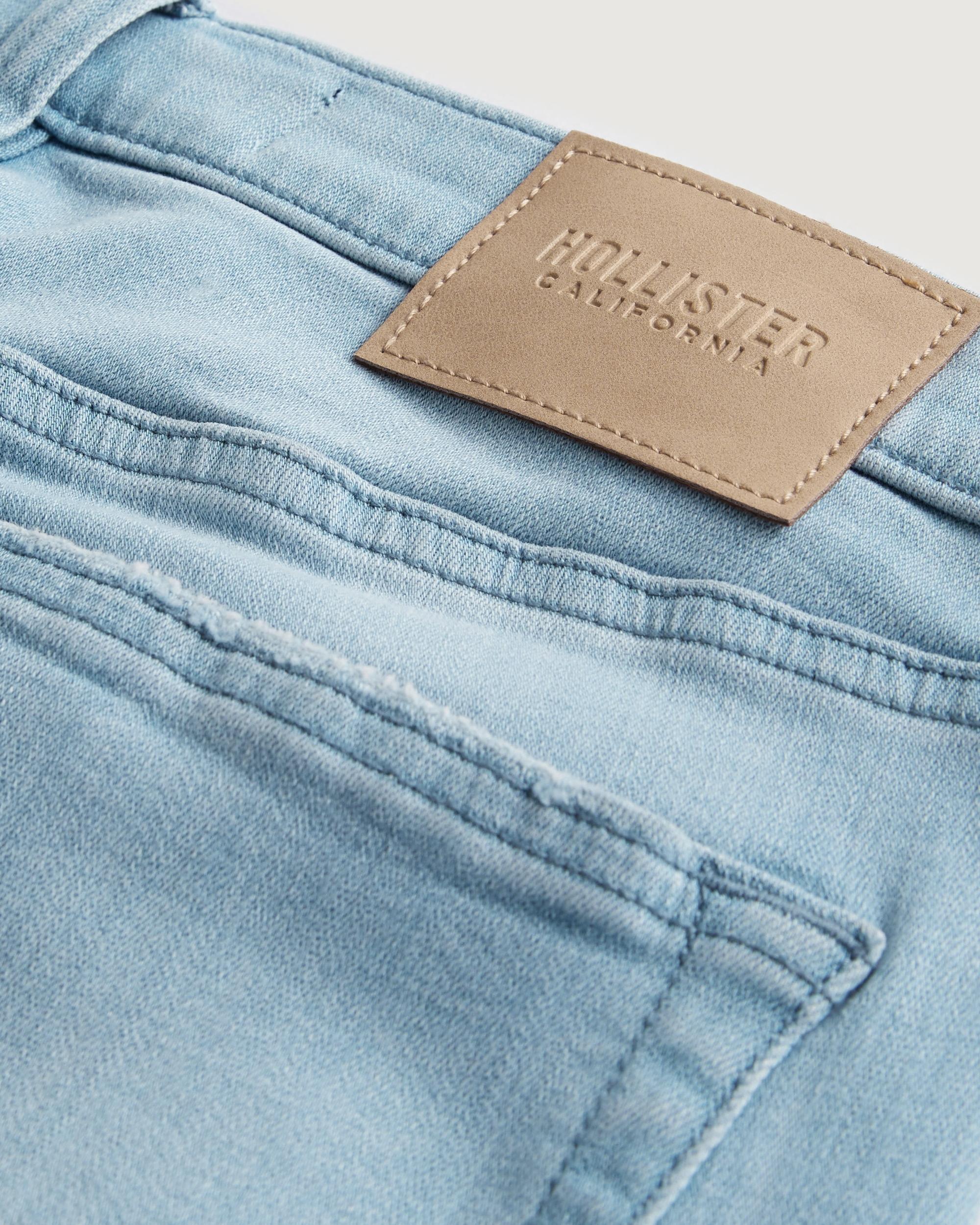 Ripped Light Wash Skinny Jeans Product Image