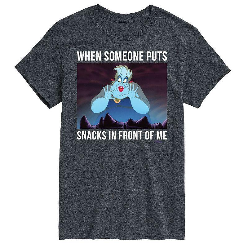 Disneys Villians Big & Tall Ursula Snacks Graphic Tee, Mens Product Image