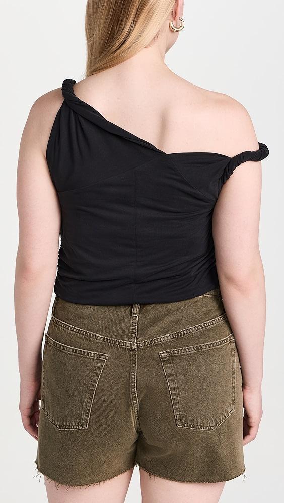 Good American Sandwashed Jersey Twist Tee | Shopbop Product Image