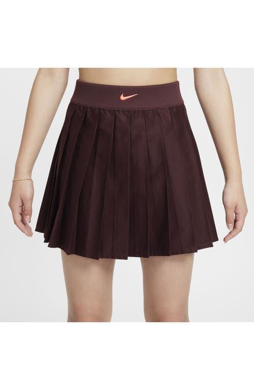 Nike Kids' Sportswear Pleated Skirt in Burgundy Crush/Hot Punch at Nordstrom Product Image