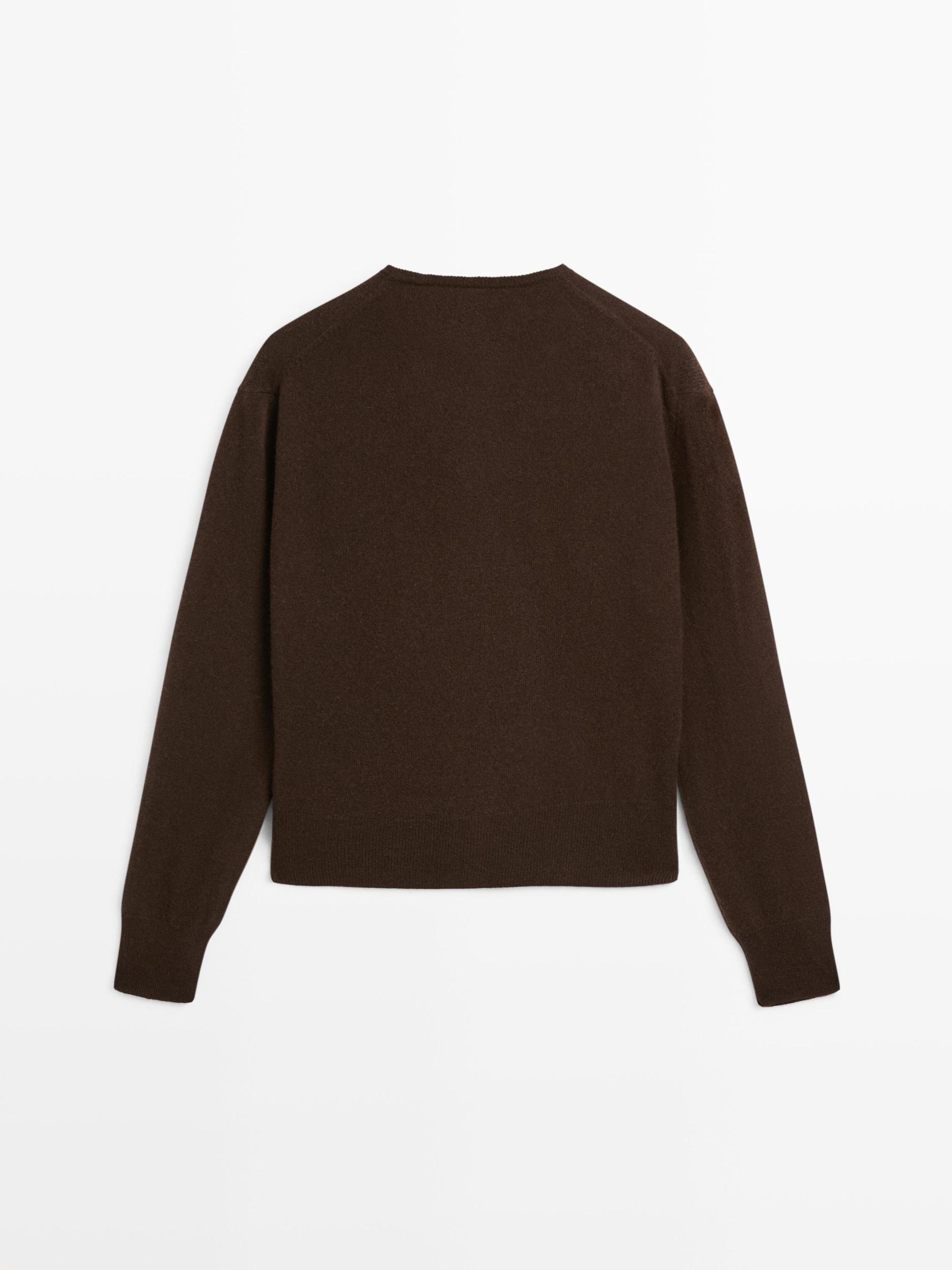 Wool blend knit cardigan Product Image