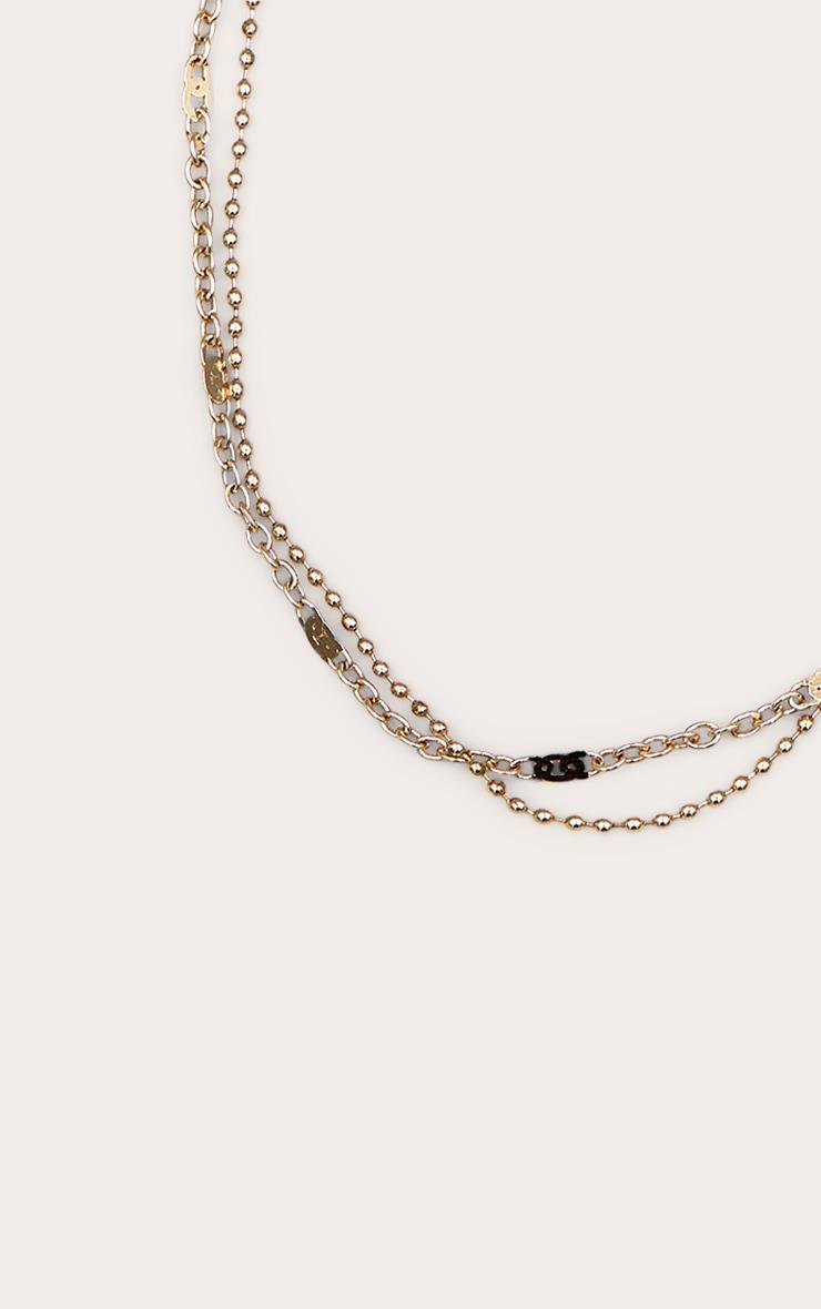 Gold Double Chain Layer Anklet Product Image