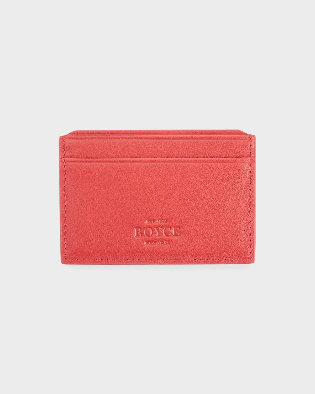 Womens RFID-Blocking Leather Card Case Product Image